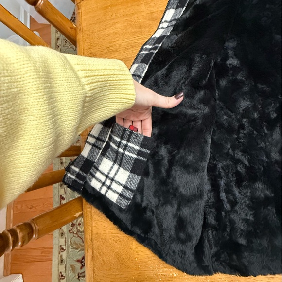 Woolrich Moccasin Plaid Wool Blend Vest with Faux Sherpa Lining XL - Picture 7 of 11